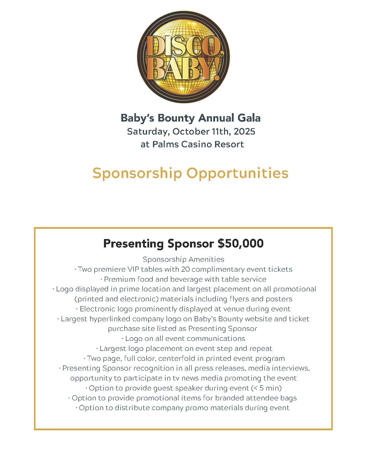 Baby’s Bounty Annual Gala