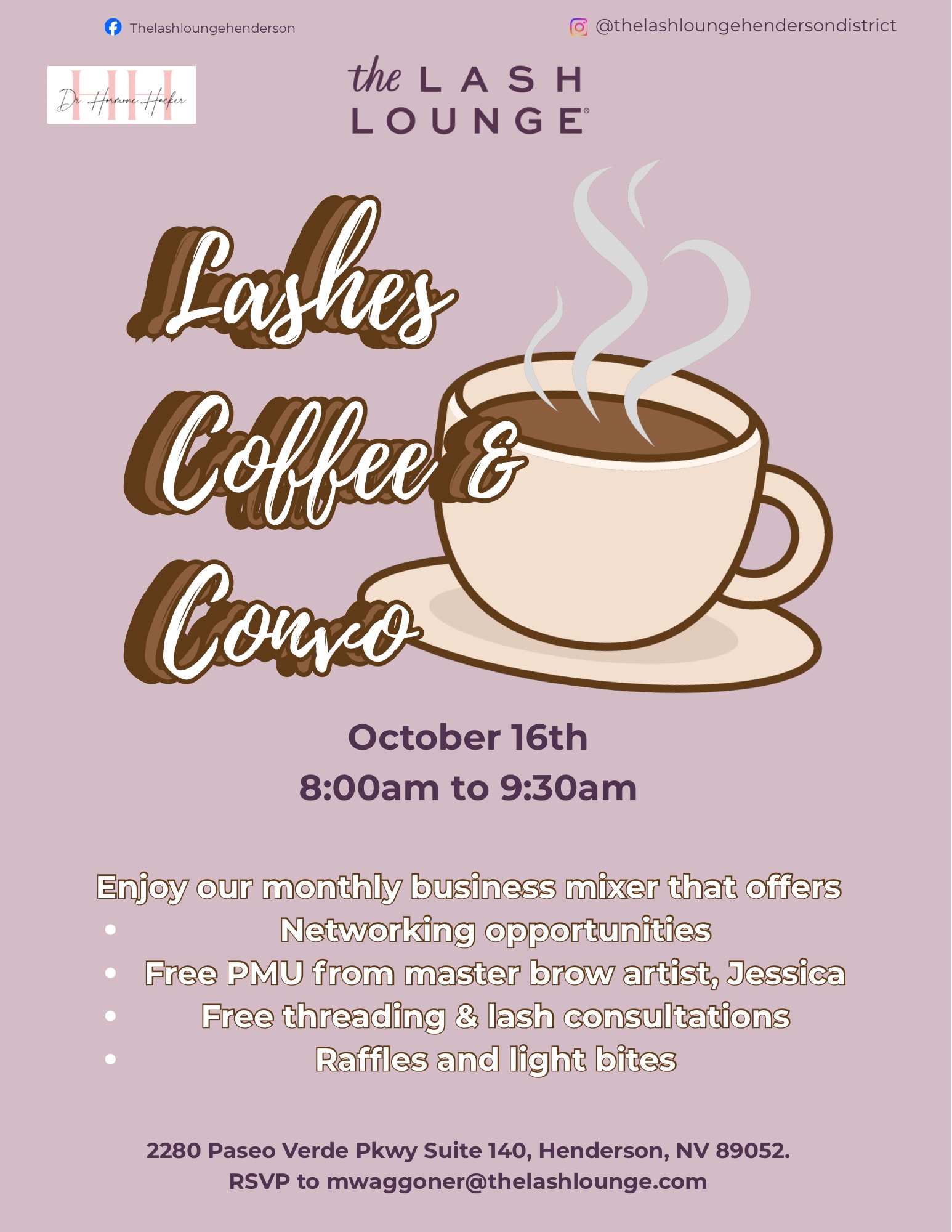 Lashes, Coffee and Convo