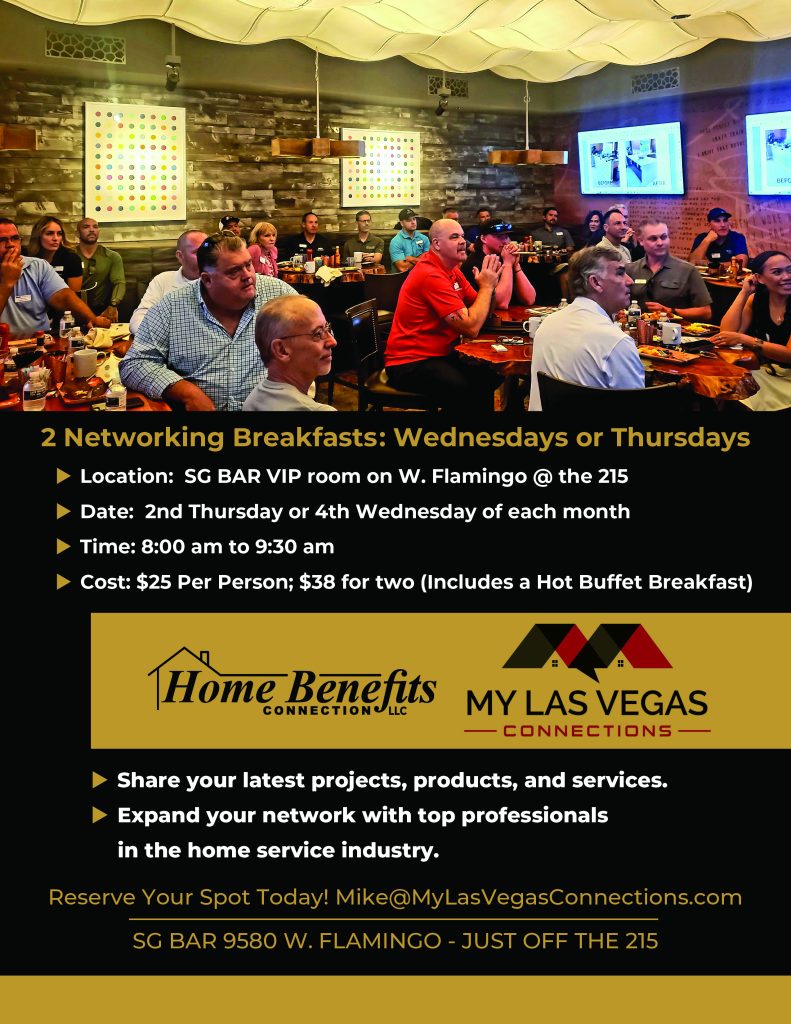 MY LAS VEGAS CONNECTIONS NETWORKING BREAKFAST 2 MY LAS VEGAS CONNECTIONS NETWORKING BREAKFAST 2