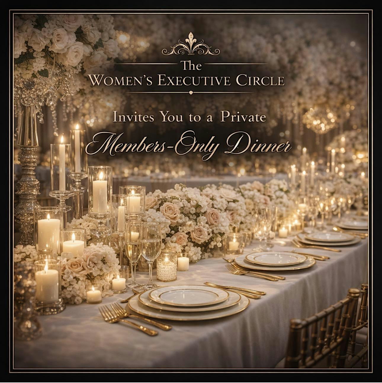 ✨ The Women’s Executive Circle ✨ Invites You to a Private Members-Only Dinn 1 ✨ The Women’s Executive Circle ✨ Invites You to a Private Members-Only Dinn 1