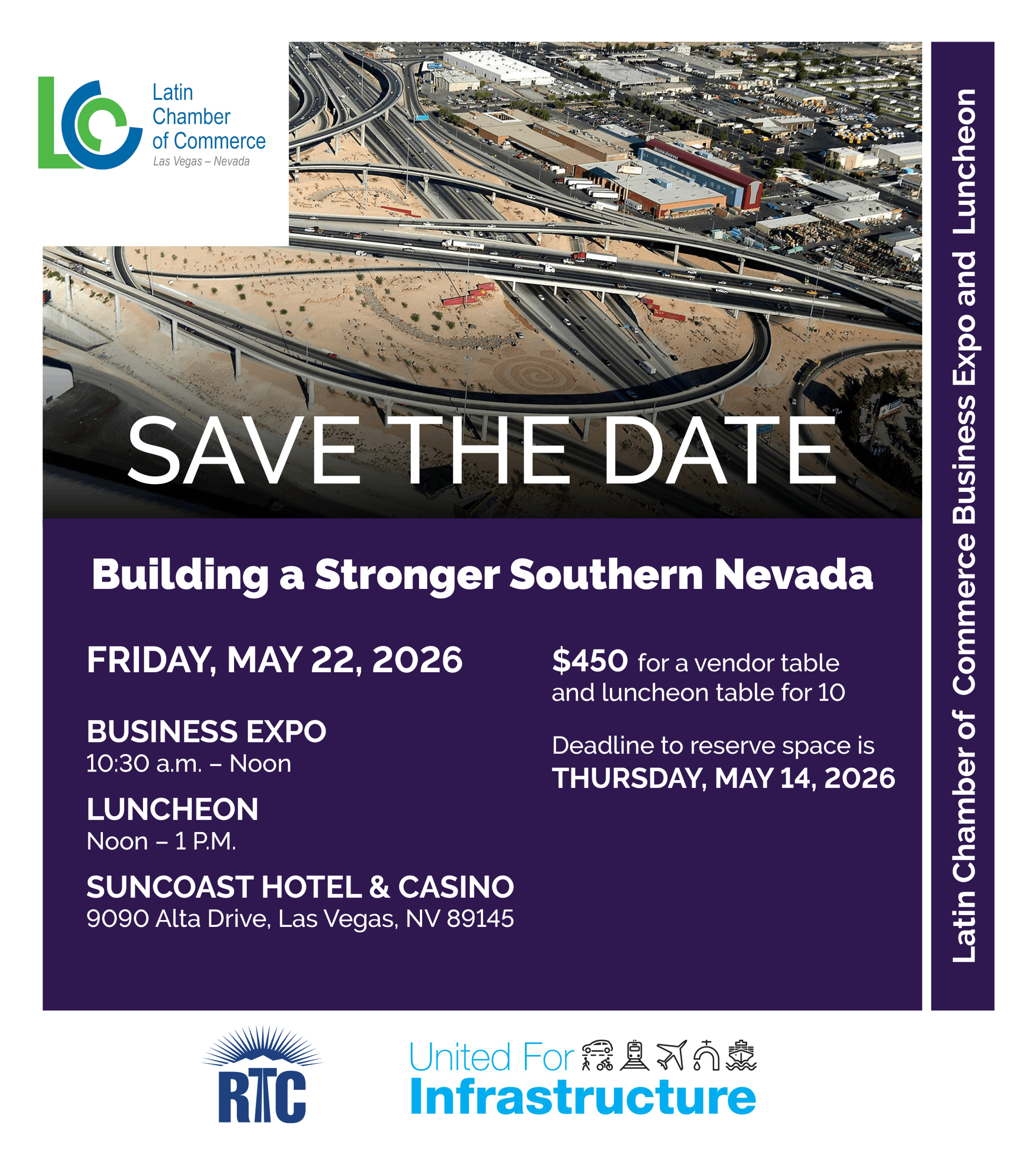 Save The Date: LCC & RTC United For Infrastructure Business Expo & Luncheon 14