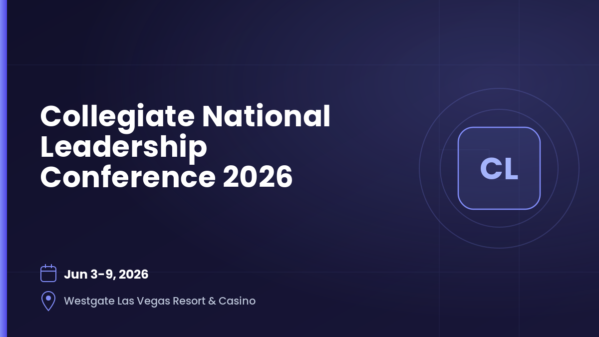 Collegiate National Leadership Conference 2026 1