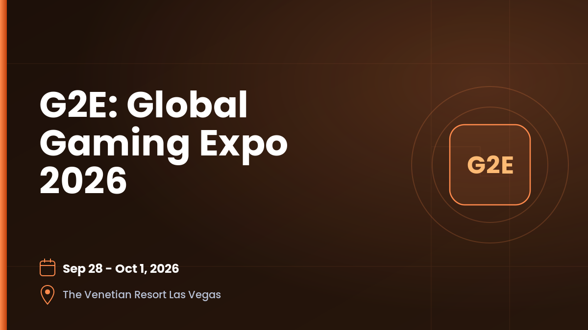G2E: Global Gaming Expo 2026 1 G2E: Global Gaming Expo 2026 1