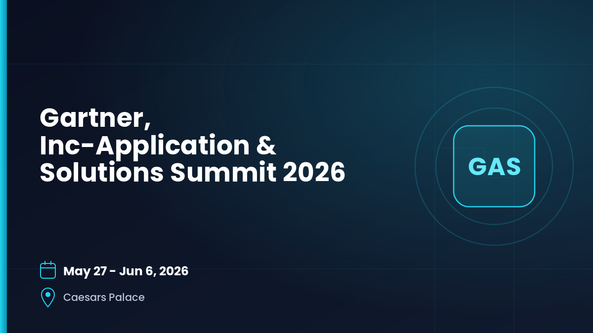 Gartner Inc-Application & Solutions Summit 2026