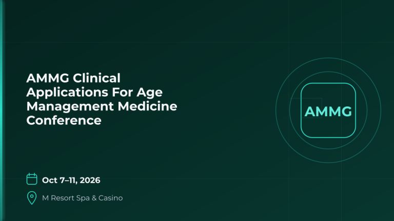 AMMG Clinical Applications For Age Management Medicine Conference