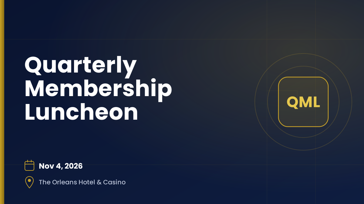 Quarterly Membership Luncheon — Nov 4, 2026, The Orleans