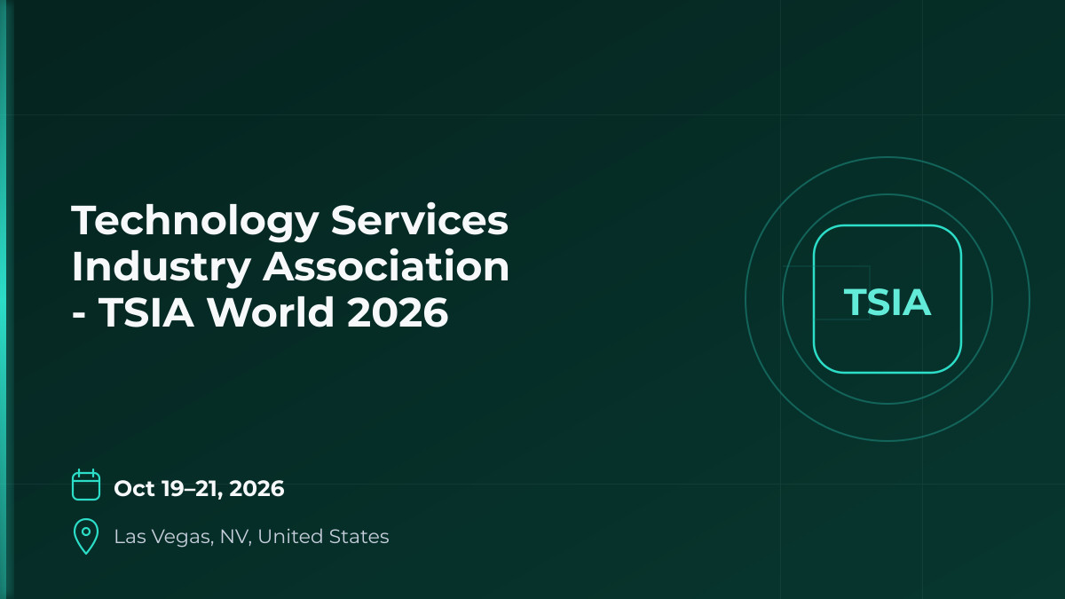 Technology Services Industry Association - TSIA World 2026 1