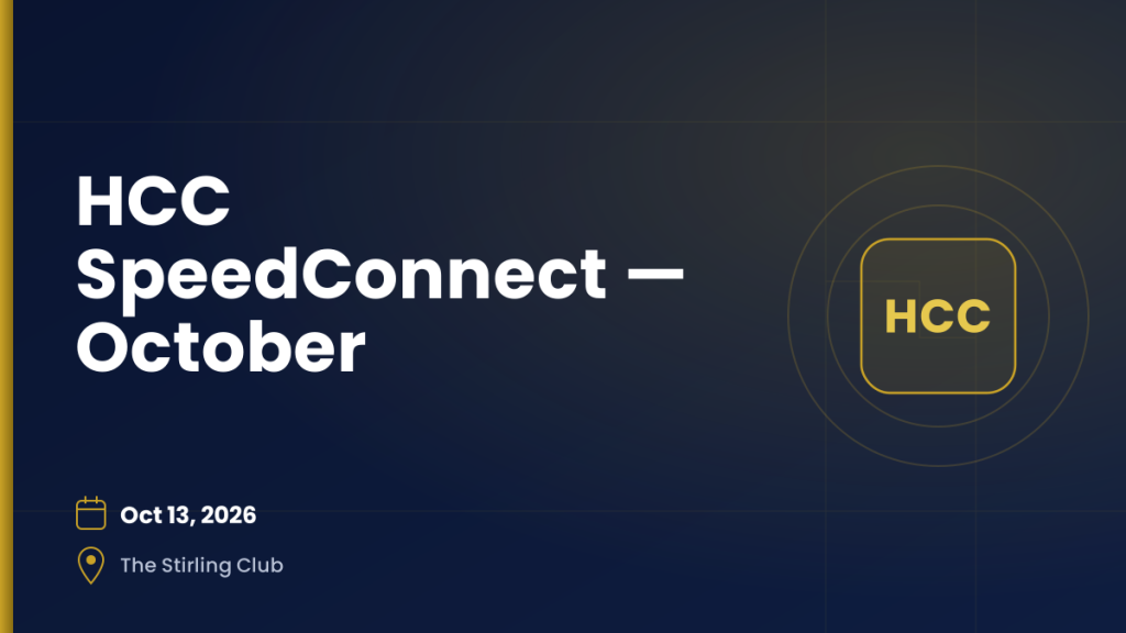 HCC SpeedConnect — Oct 13, 2026, The Stirling Club