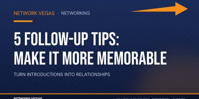 Network Vegas banner for 5 Follow-Up Tips