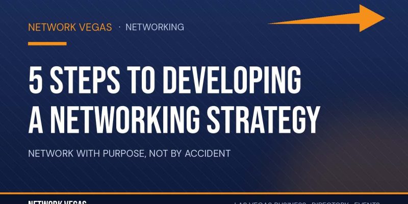 Network Vegas banner for 5 Steps to Developing a Networking Strategy
