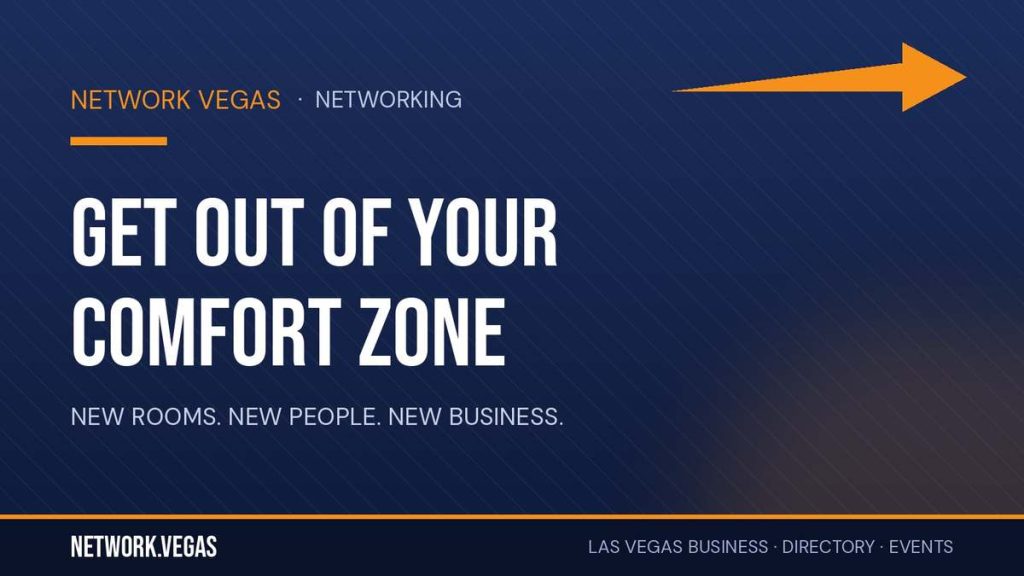 Network Vegas banner for Get Out of Your Comfort Zone