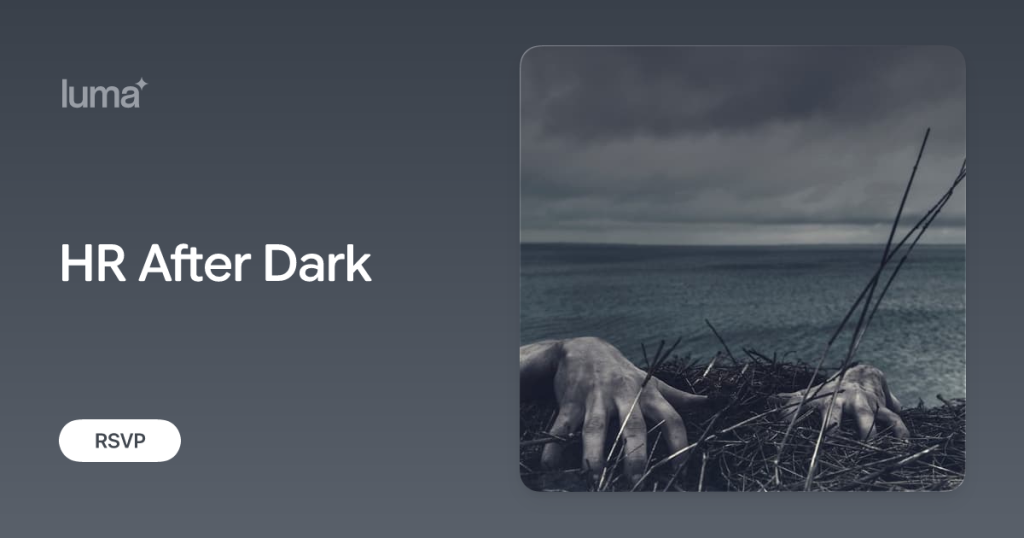 HR After Dark Halloween networking event for HR professionals